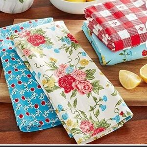 🆕Pioneer Woman Floral Kitchen Towels 4 Set